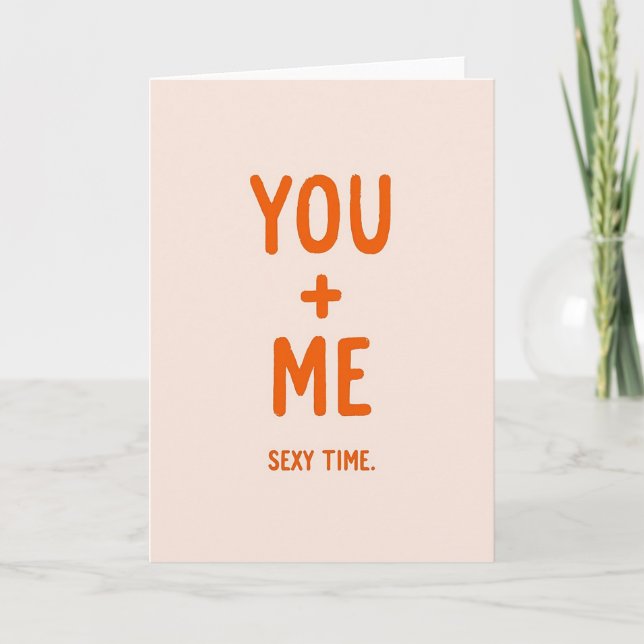 Simple You And Me Sexy Card (Front)