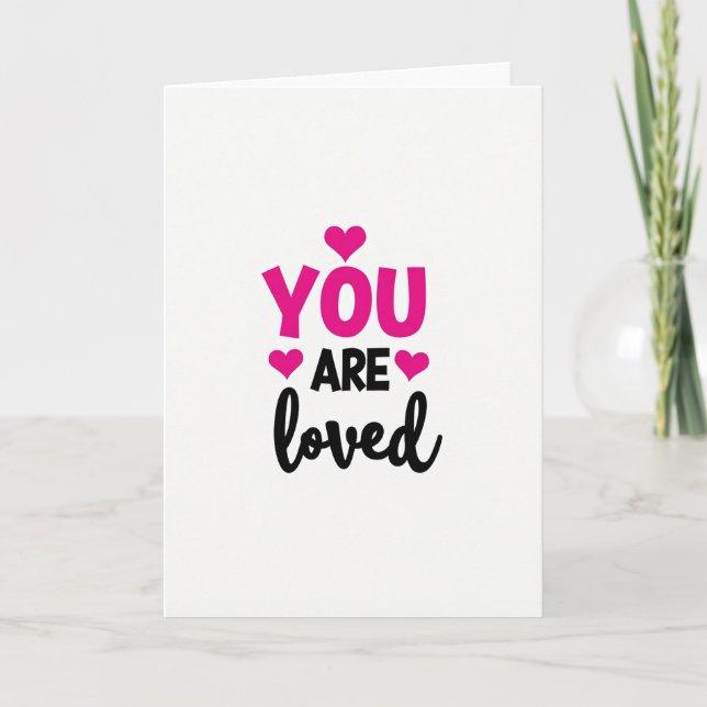 Simple You Are Loved Card (Front)