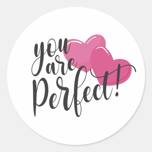 Simple You Are Perfect Valentine | Sticker (Front)