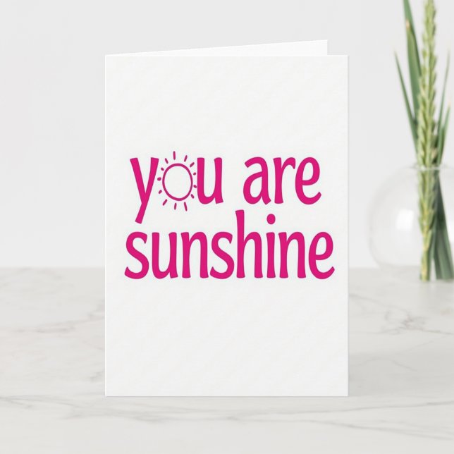 Simple You Are Sunshine Card (Front)