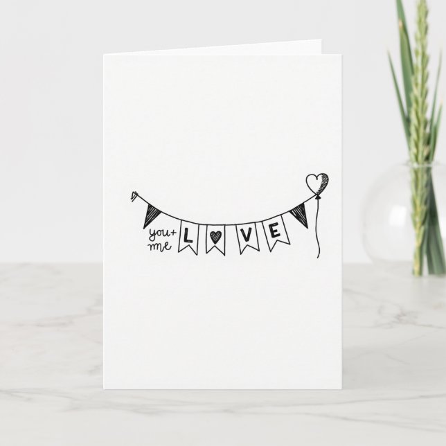 Simple You Me Love Card (Front)