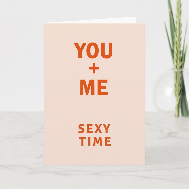 Simple You Me Sexy Time Card (Front)