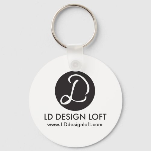 Simple Your business Logo goes Here Personalized Keychain