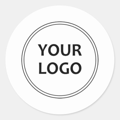 Simple YOUR LOGO custom business sticker