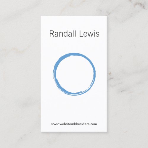 ZEN CIRCLE in SKY BLUE Business Card