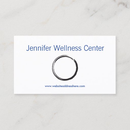 Customizable ZEN CIRCLE in BLACK Business Card