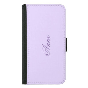 SimplePURPLE with name Notebook Samsung Galaxy S5 Wallet Case