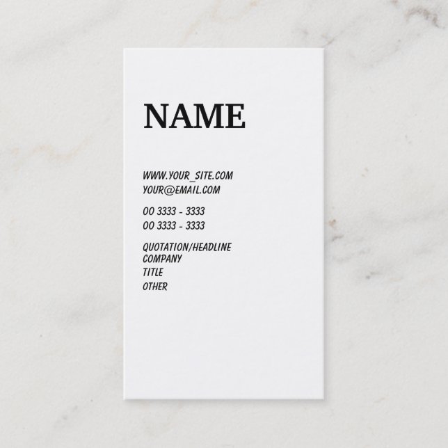 Simples Business Card (Front)