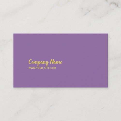 Simples Company Amethyst Orchid Business Card