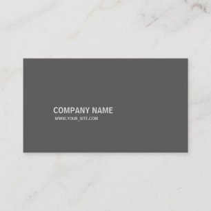 Simples Modern Elegant Company Gray Business Card