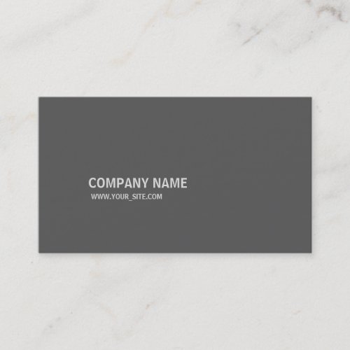 Simples Modern Elegant Company Gray Business Card