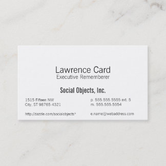 Simplest Sans Gothic Template Business Card