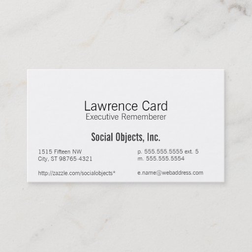 Customizable Simplest Sans Gothic Template Business Cards