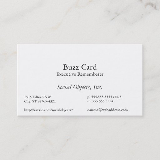 Customizable Simplest Serif American Garamond Template Business Card