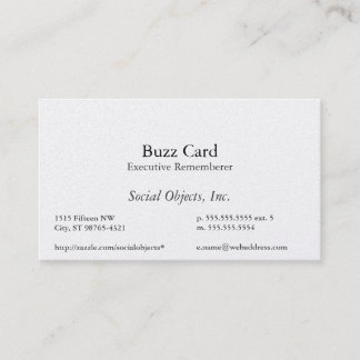 Simplest Serif American Garamond Template Business Card