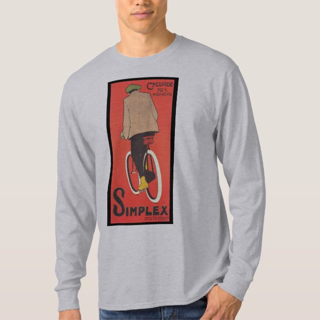 Simplex Bicycle Poster Art - 1907 T-Shirt (Front)