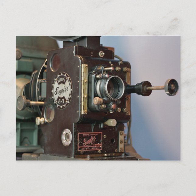 Simplex Theater Projector Vintage Postcard (Front)
