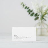 Simplicity 205 business card (Standing Front)