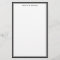 Simplicity Black White Personalized Stationery