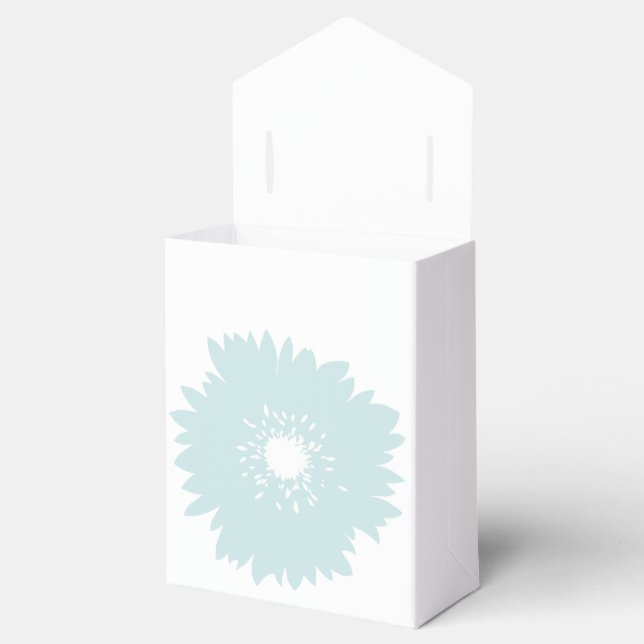 Simplicity Blue Flower Favor Boxes (Opened)
