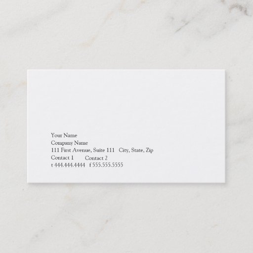 Customizable Simplicity Business Card Templates