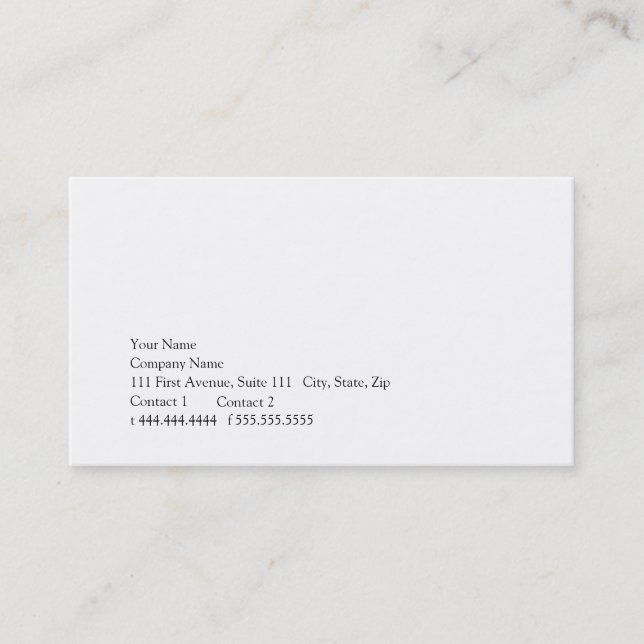 Simplicity Business Card (Front)