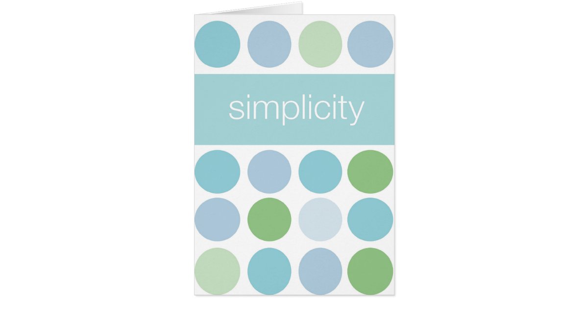 Simplicity Card | Zazzle