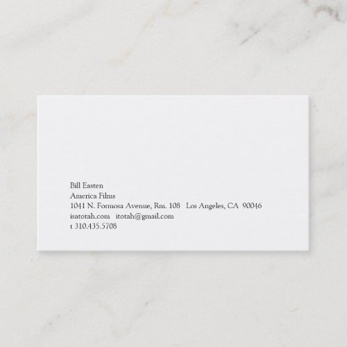 Simplicity Circle Business Cards