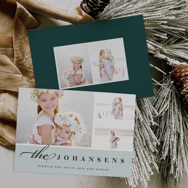 Simplicity | Holiday Photo Collage Card (Creator Uploaded)