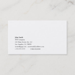 Simplicity ii business card