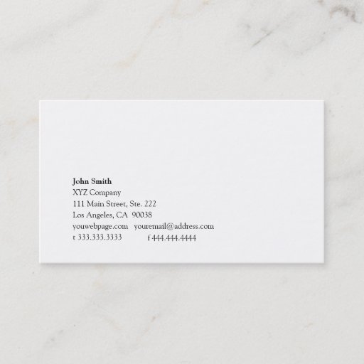 Customizable Simplicity ii business cards