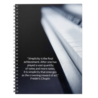 Simplicity is the final achievement in art notebook