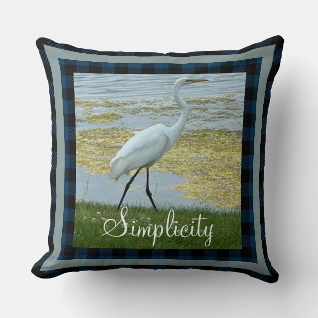 Simplicity Lakehouse Throw Pillow (Front)