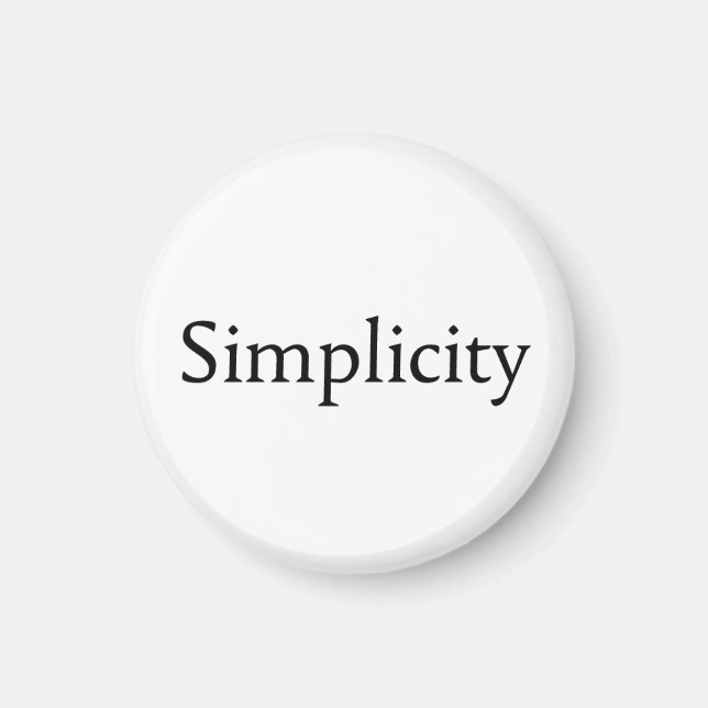 Simplicity Magnet (Front)