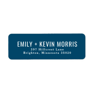 Simplicity Modern Return Address Label