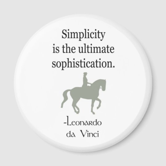 Simplicity Quote With Dressage Horse Magnet Zazzle Com