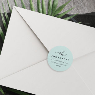 Simplicity Return Address Sticker Mint