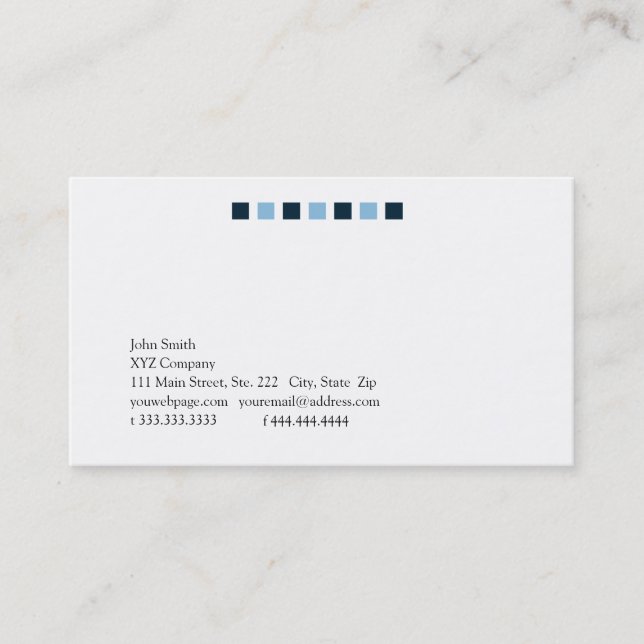 Simplicity SQ Business Card (Front)