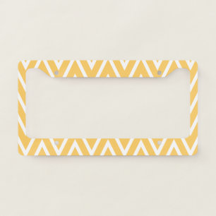 Simplified motives pattern 13 license plate frame