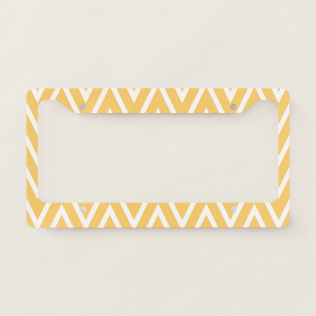 Simplified motives pattern 13 license plate frame (Front)