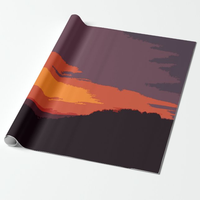 Simplified sunset wrapping paper (Unrolled)