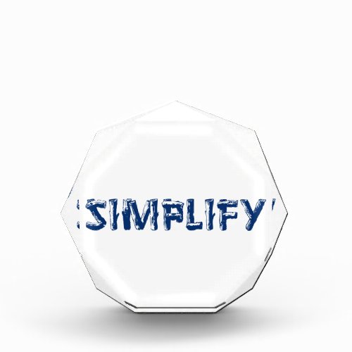Simplify Acrylic Award