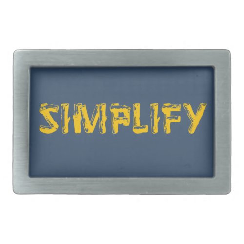 Simplify Belt Buckle