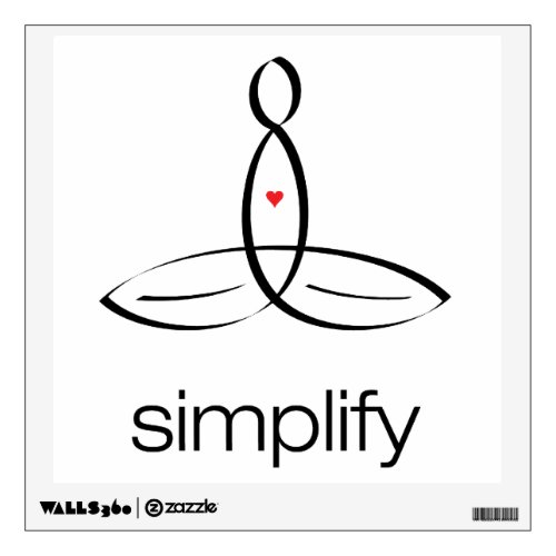 Simplify _ Black Regular style Wall Decal