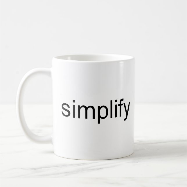 Simplify Coffee Mug (Left)