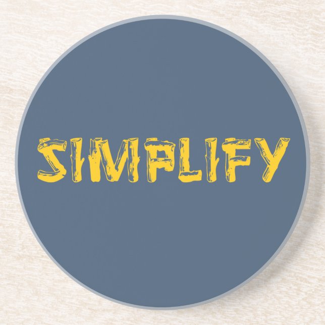 Simplify Drink Coaster (Front)