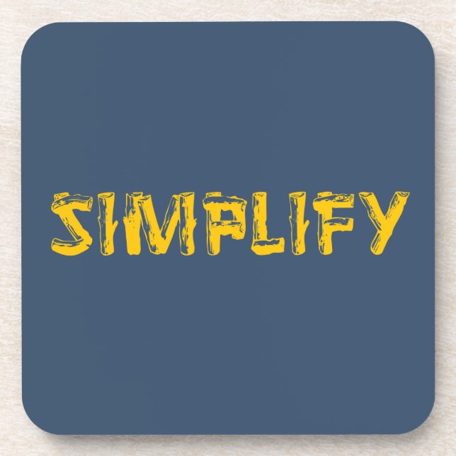 Simplify Drink Coaster (Front)