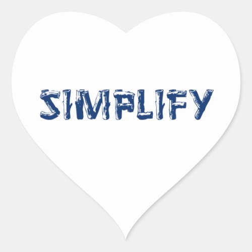 Simplify Heart Sticker