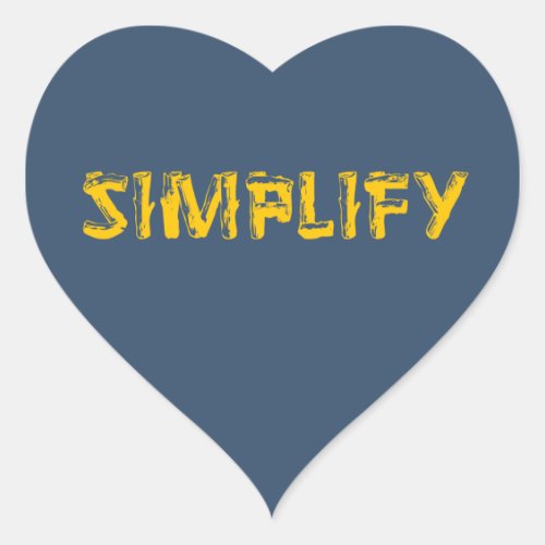 Simplify Heart Sticker