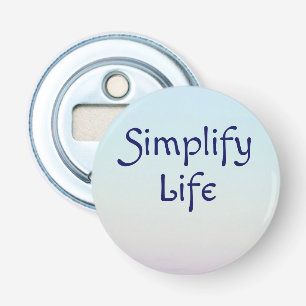 Simplify Life Bottle Opener Light Blue